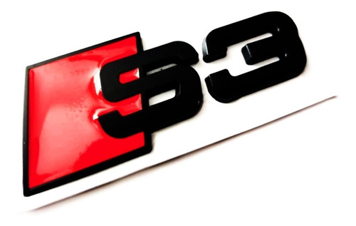 Emblema S3 Audi A3 Autoadherible Negro