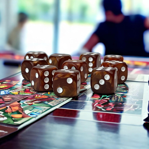 Luck Lab Pack De 10 Dados D6 - Dados Acrílicos Para Rpg M...