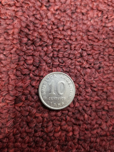 Moneda De Argentina - 10 Centavos - 1956