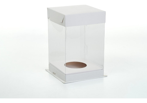 Caja B + T Alta Cuna Huevo Pvc Cristal 13x13x20,5cm (x50u)