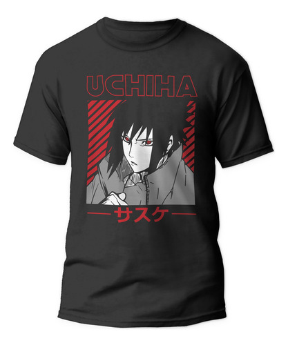 Polera Sasuke Uchihas Anime Niño Hombre Niñas Ters Textil