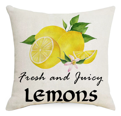 4 Fundas De Almohada Verde Limón