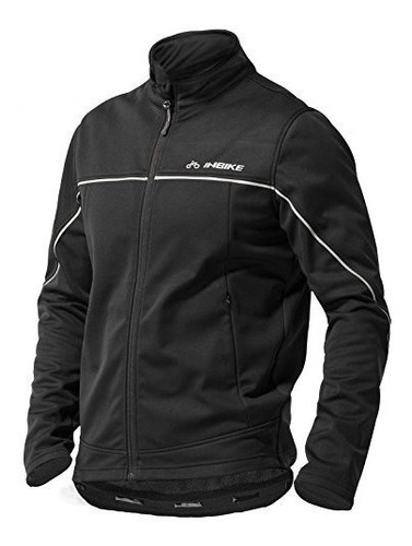 Chaqueta Ciclismo Hombre Invierno Cortavientos Fleece