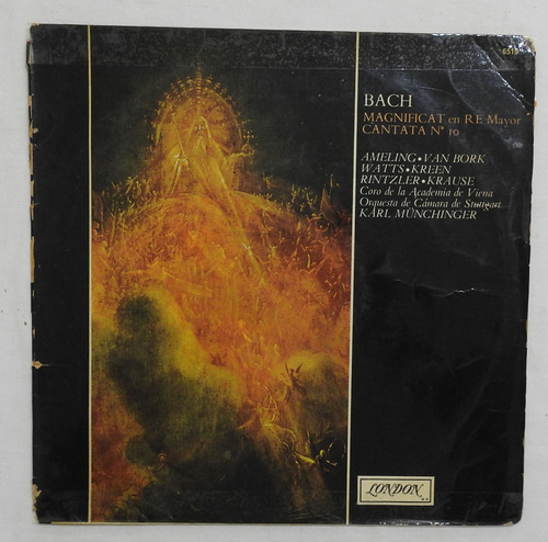 Bach Magnificat En Re Mayor Cantata N° 10 Vinilo (vg+)