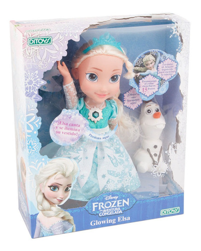 Muñeca Elsa Frozen Habla,canta Y Se Ilumina Disney Ditoys