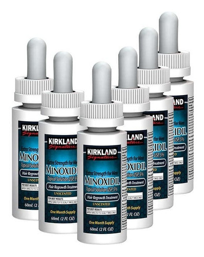 Imagen 3 de 3 de Kirkland Minoxidil 5% Solución Tópica Tratamiento Regenerador Capilar, Formula Extra Fuerte Para Hombres. Tratamiento Para 6 Meses. Caducidad Amplia, Máxima Calidad Y Originalidad.
