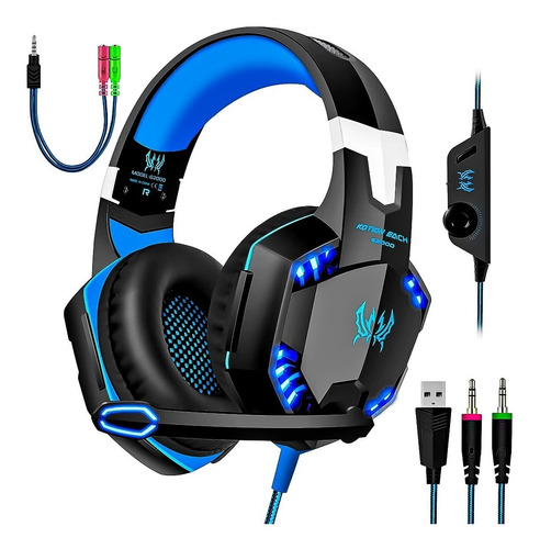 Auriculares Gaming G2000 Headset Stereo Led Y Micrófono Otec