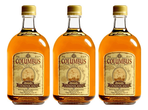 Ron Columbus Añejo 700 Ml Pack 3 Und