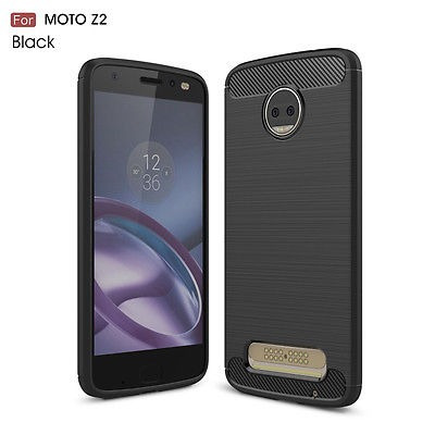 Nuevo Para Motorola Moto Z2 Fuerza Caso Ultra Carbono Fino D