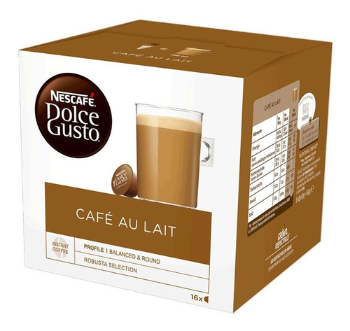 Café Nescafé Dolce Gusto Au Lait X16 Cápsulas