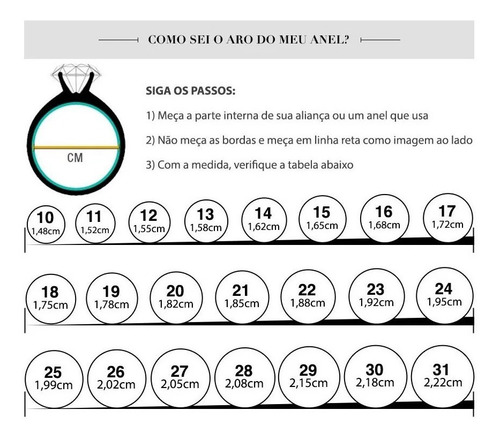Anel Ouro Feminino Concha 18k Tricolor - Envio Rápido