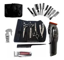 Comprar Kit Barbero 3 Tijeras Profesionales + 2 Máquina Corte Peines
