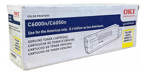 Toner Original Okidata C6000 Amarillo 43324466