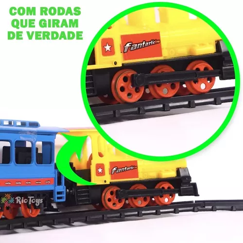 Lindo Fantastico Trem Brinquedo Infantil Brincar Lançamento - R$ 279