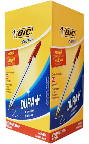 Boligrafo Bic Cristal Trazo 1mm Caja X 50 Unidades