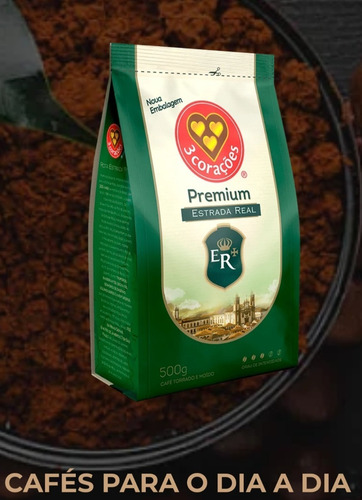 Cafè Torrado E Moido Premium Estrada Real 3 Corações 500g
