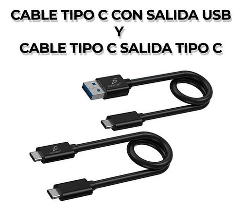 Case Para Ssd M.2 Protocolo Nvme Con Cables Tipo C & Usb 3.0