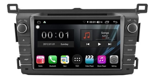 Android Toyota Rav4 2013-2018 Dvd Gps Wifi Mirror Link Touch