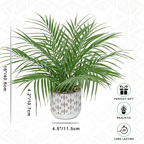 Planta Artificial Grande En Maceta, Palmera Falsa De 40 Cm