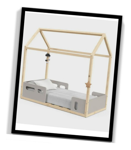 Cama Con Baranda Estilo Montessori