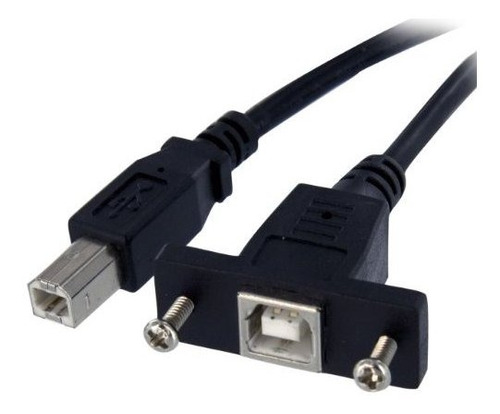 Cable Usb Panel 1 Ft B A B - F/m - 2.0 - Negro