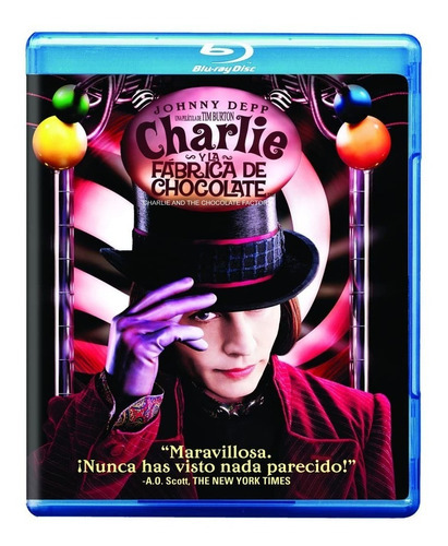 Charlie Y La Fabrica De Chocolate Blu Ray Johnny Depp Nuevo