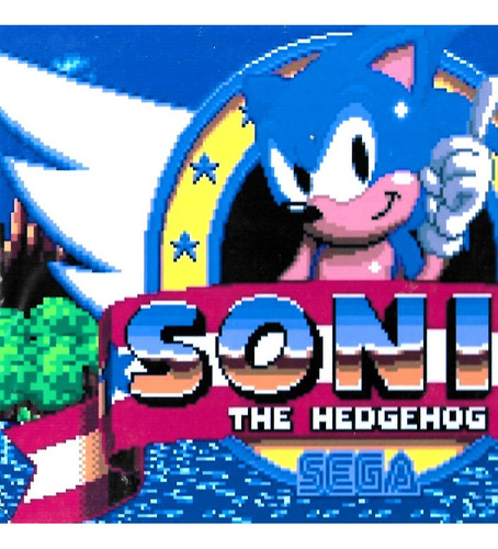 Cuadro De Madera Sonic The Hedgehog Sega (21x30)