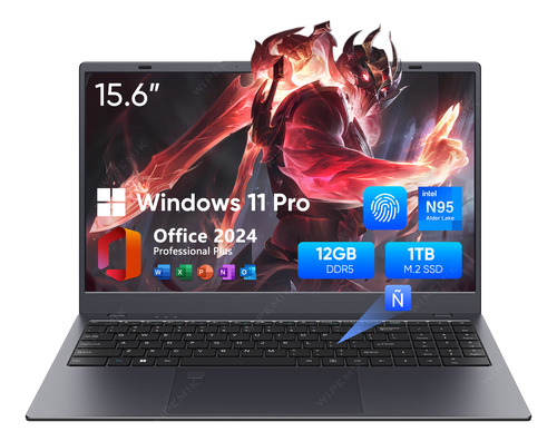 Laptop Intel N95 Ddr5 4 Núcleos 12gb Ram 1000gb Ssd Notebook