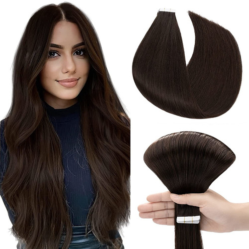 Extensiones De Cabello Marrón Oscuro 22in 50gr