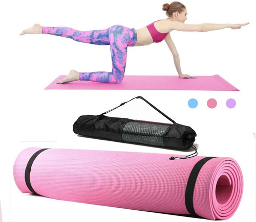 Colchoneta Mat Yoga Fitness Mat Enrollable Gym 5mm + Bolso