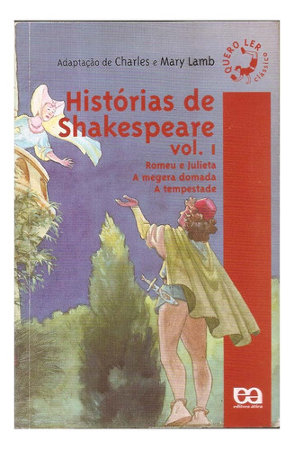 História De Shakespeare Vol. 1 - Charles E Mary Lamb
