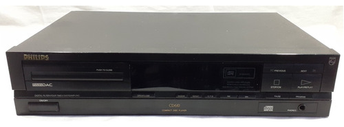 Cd Player Philips Cd 610 Com Controle Funciona 