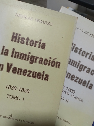 Historia De La Inmigración En Venezuela Nicolás Perazzo  +*
