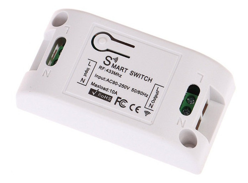 Imagen 1 de 7 de Interruptor Inalámbrico Pulsador Smart Switch Rf433mhz 10a