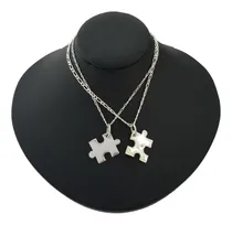 Comprar Conjunto Collar Rompecabezas Pareja Amigos Joya Plata 950