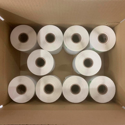 Imagem 6 de 6 de Kit 10 Rolos Etiqueta Couche 50x30 (mm) 2 Colunas