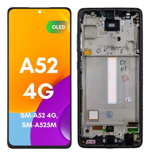 Pantalla Display Para Samsung A52 4g Sm-a525m Oled Con Marco