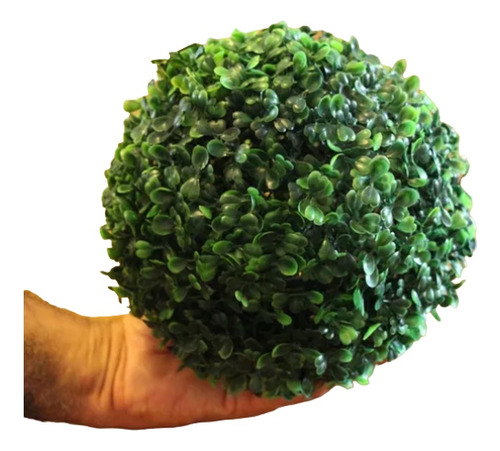 Bola De Boj Artificial, Esfera Pasto Artificial, 25 Cm X 2 U