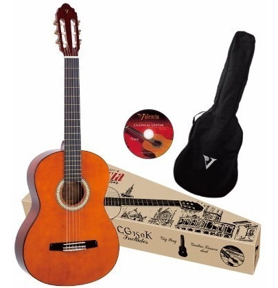 Guitarra Clasica Pack Valencia 150 Standard Varios Colores