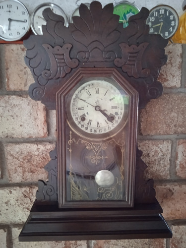 Antiguo Reloj De Pared Funciona Impecable