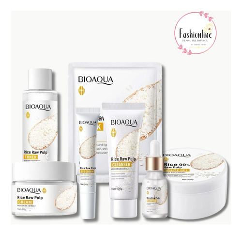 Kit X7- Facial Arroz Bioaqua 