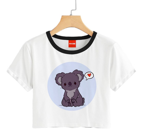 Blusa Dama Koala Mascota Animales Colores Playera Crop #762