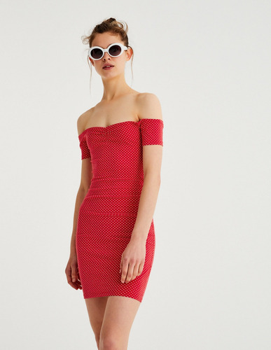 Vestido Escote Bañera Pull And Bear