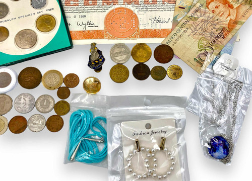 Orale Lote De Todo ( Billetes, Tokens, Monedas Collares Etc) (Usado)