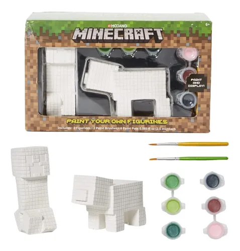 Set De Figuras Para Pintar Minecraft - Manualidades Creativa