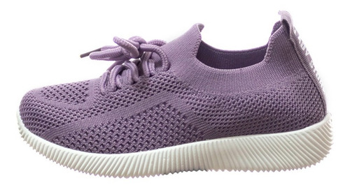 Imagen 3 de 8 de Zapatillas Lady Stork Martina Con Cordones Purple Omar Sport