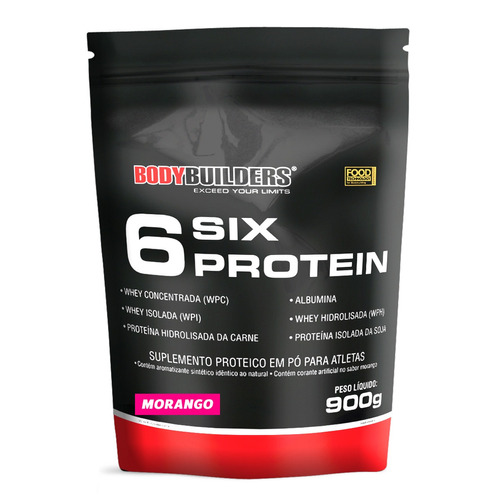 6 Six Protein 900g Morango