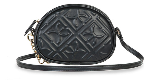 Bolsa Crossbody Cloe Xejiyi Ii Chico Color Negro