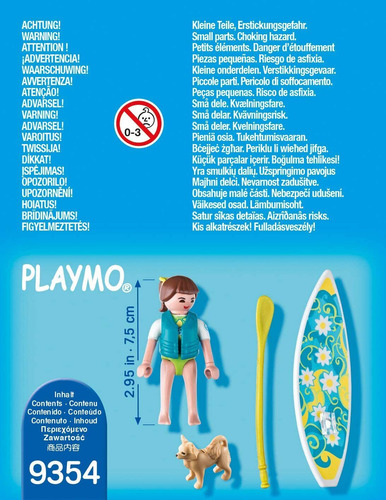 Playmobil 9354 Special Plus Stand Up Paddle Com Doguinho