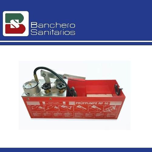 Bomba Prueba Hidráulica Manual Ips 50 Bar Profesional
